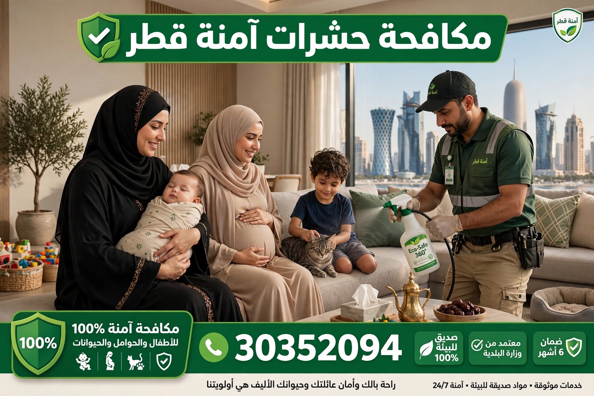 مكافحة حشرات آمنة قطر
